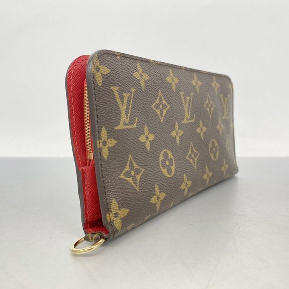 Louis Vuitton Long Wallet Monogram Portefeuille Antholite M60250 Rouge Ladies - Picture 2 of 10